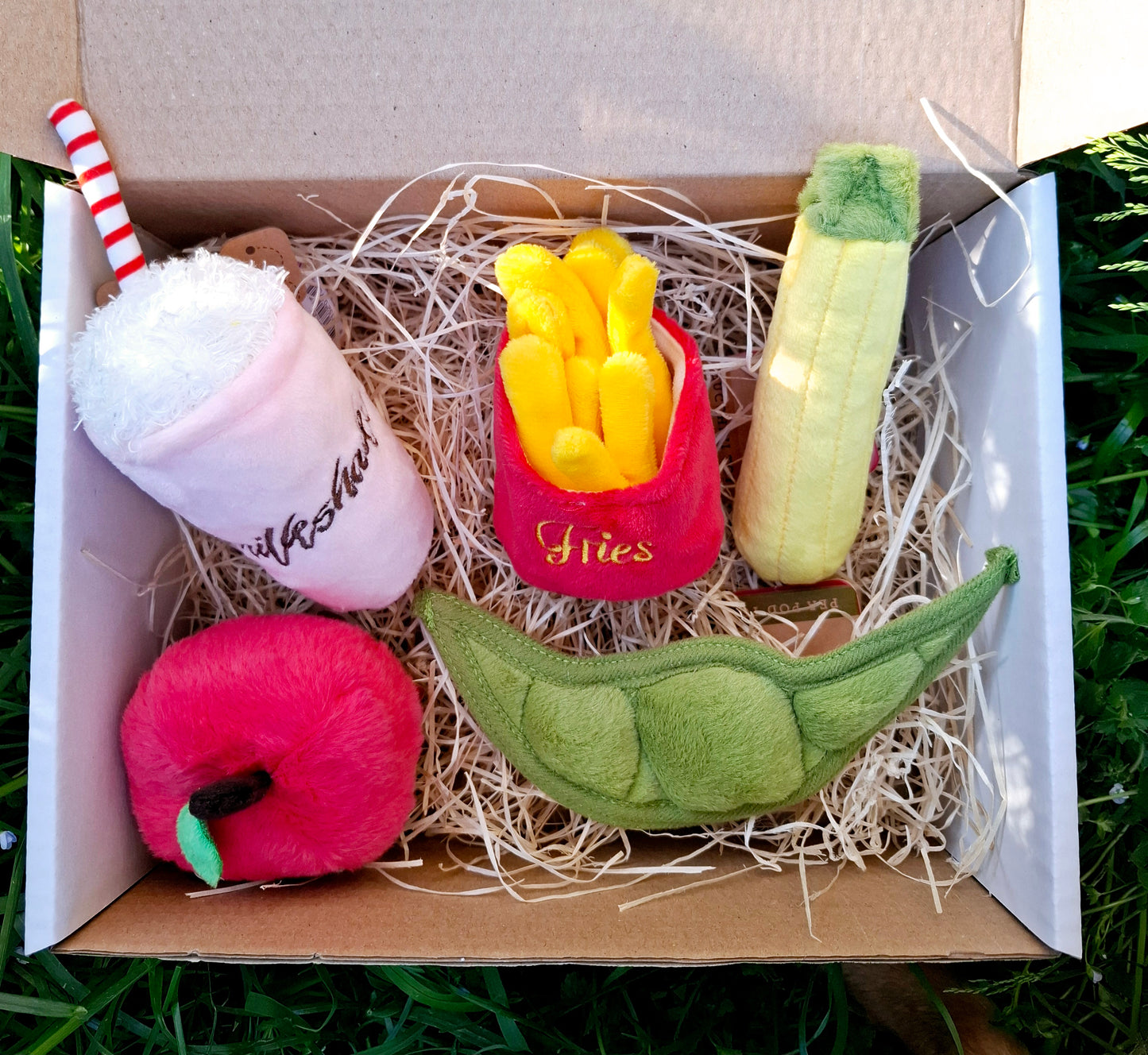 Fluffy Box Regalo per Cani - Solo Peluche! - Taglia xs/s