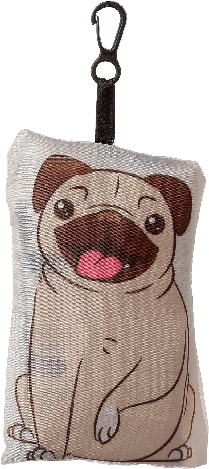 Reusable Folding Bag - Pug