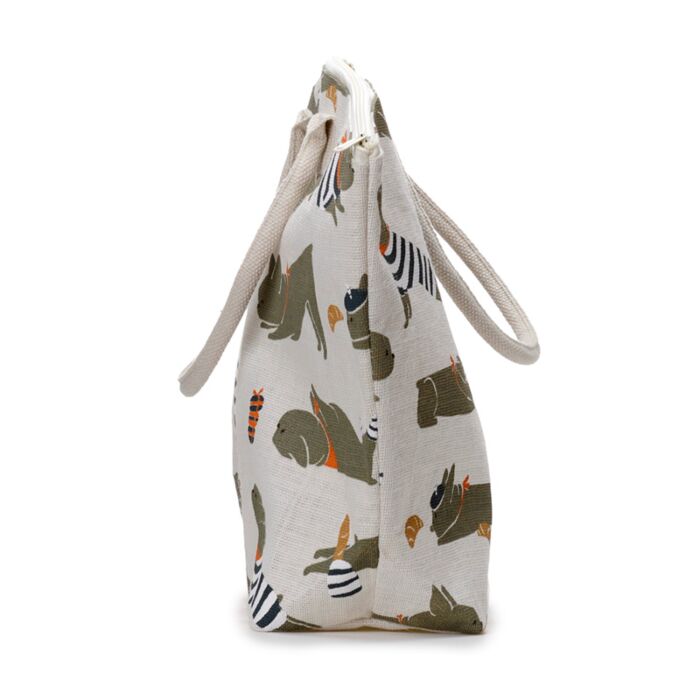 Borsa Mare in Juta - Bertrand il Bulldog Francese