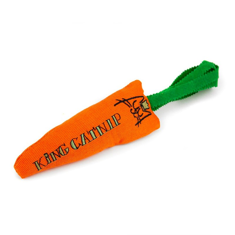 King Catnip - Gioco per Gatti Carota Ripiena di Erba Gatta