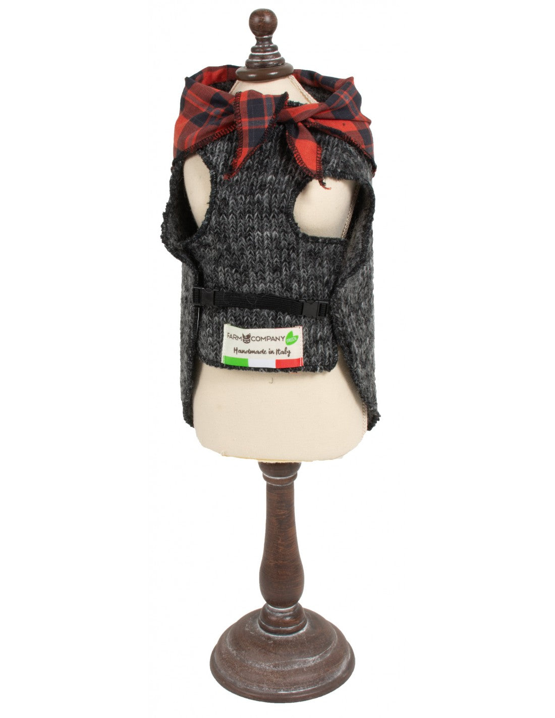 Farm Company - Cappottino in Lana con Bandana in Cotone