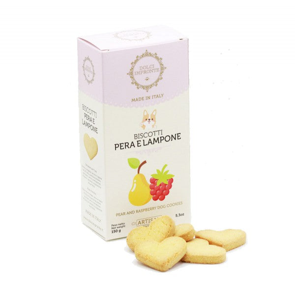 Dolci Impronte - Biscotti Pera e Lampone 150 g
