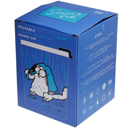 Simon's Cat - Tazza Termica Blu