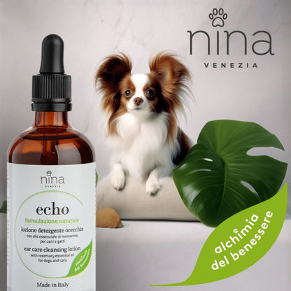 Nina Venezia - Detergente Delicato Interno Orecchie per Cani e Gatti 100 ml